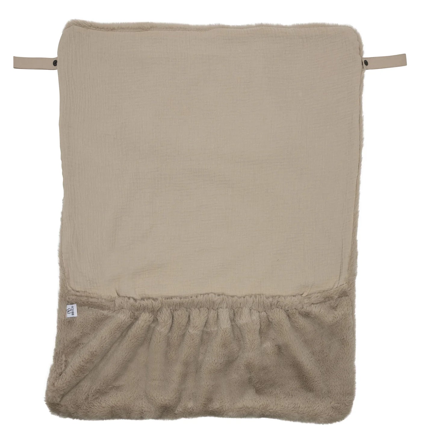 Couverture nomade - Fourrure beige