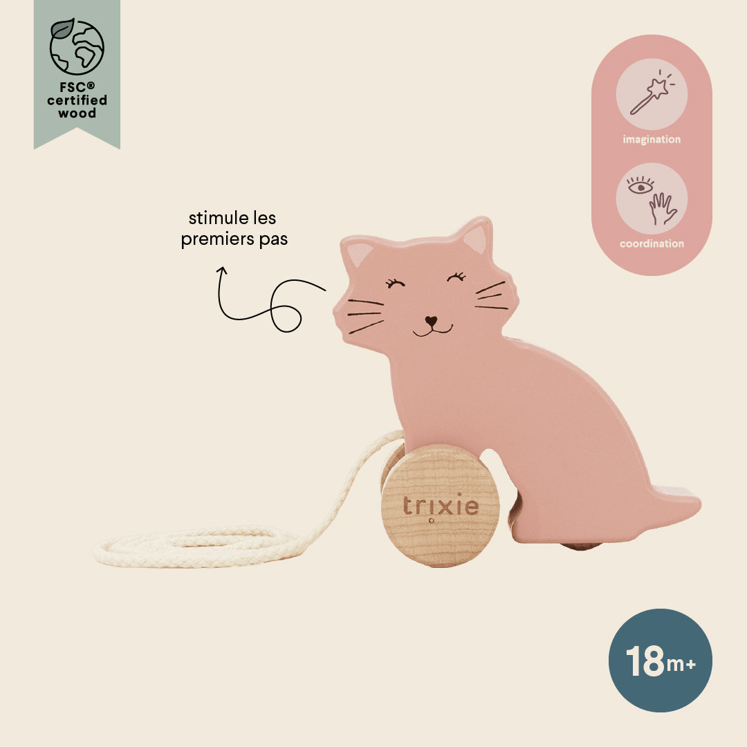 Jouet à tirer - Mrs. Cat