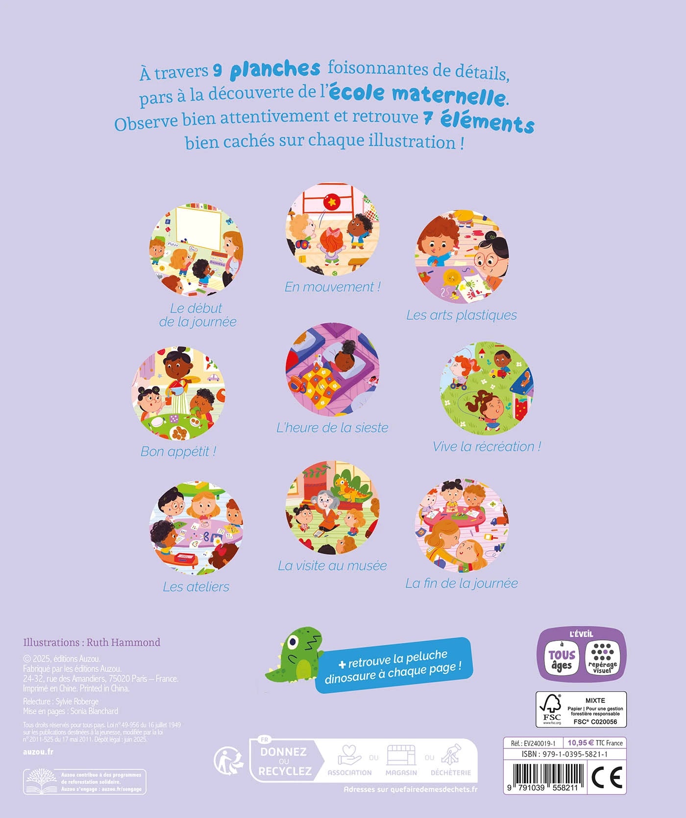 Livre cherche et trouve des tout-petits - À la maternelle