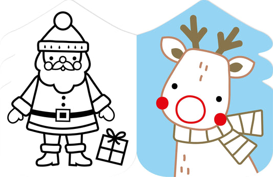 Je colorie sans dépasser - Noël