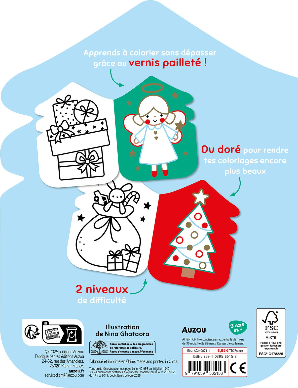 Je colorie sans dépasser - Noël