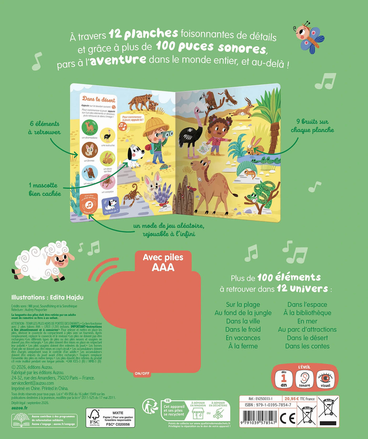 Cherche et trouve des tout-petits sonore - À l'aventure !
