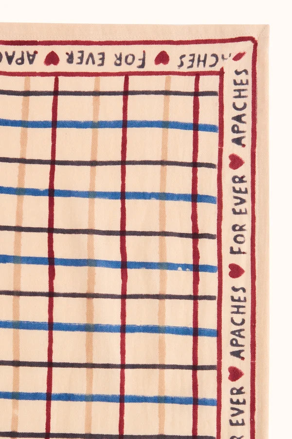 Grand foulard Latika - Cahier macadamia