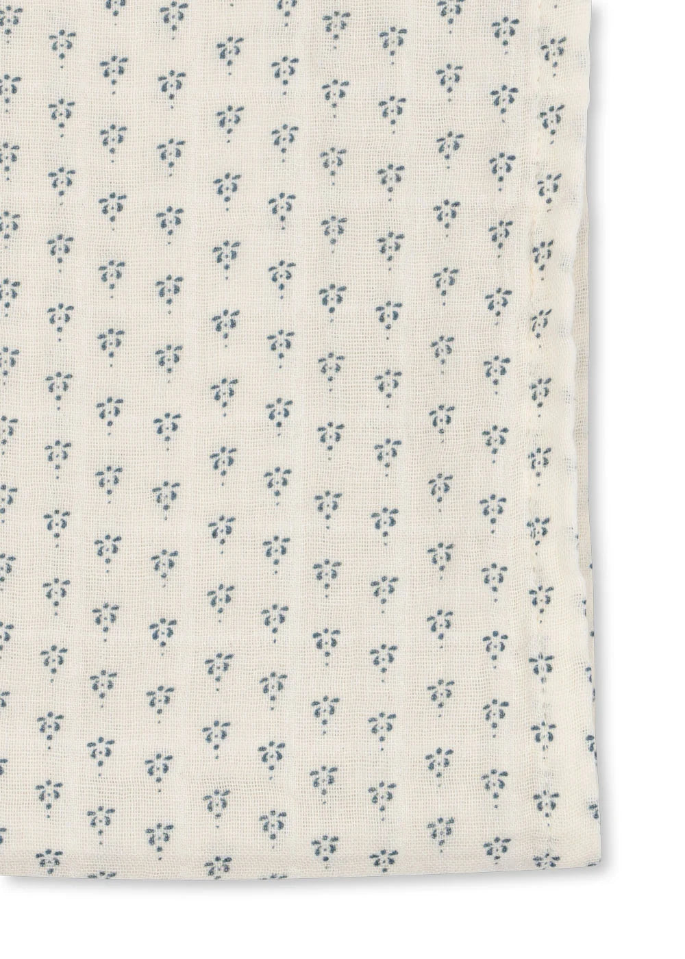 3 langes 65x65 - Fleurs bleu