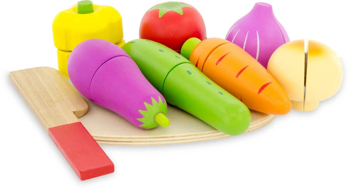 Légumes à découper en bois