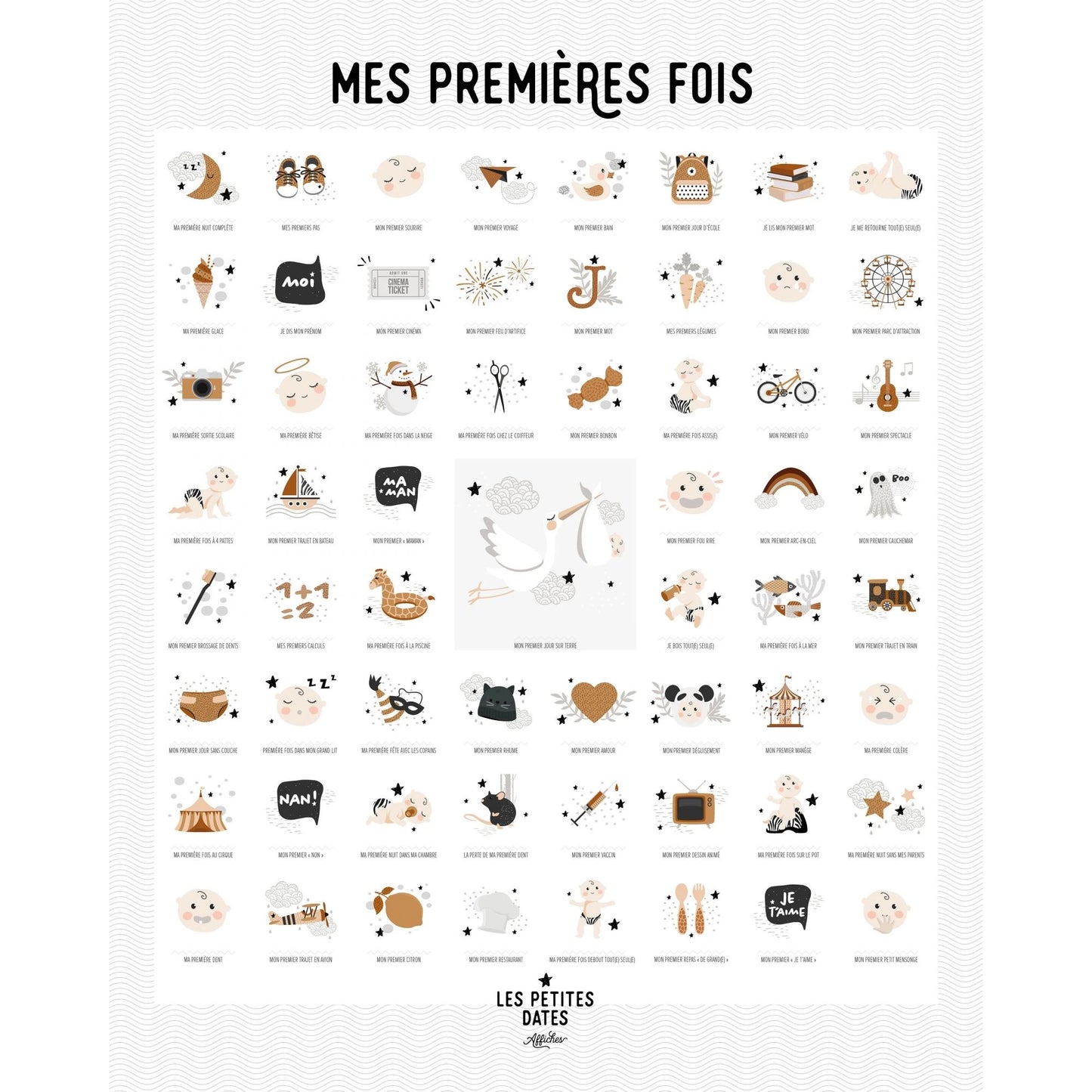 Affiche mes premières fois - Maman/maman