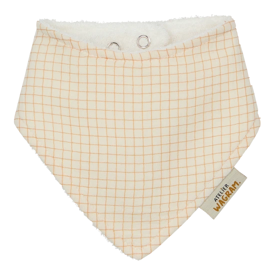 Bavoir bandana - Petits carreaux