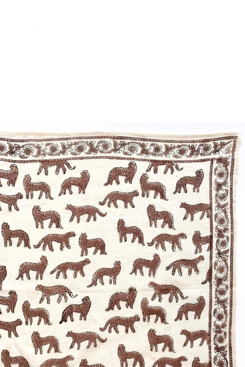 Grand foulard LATIKA - Bengale latte