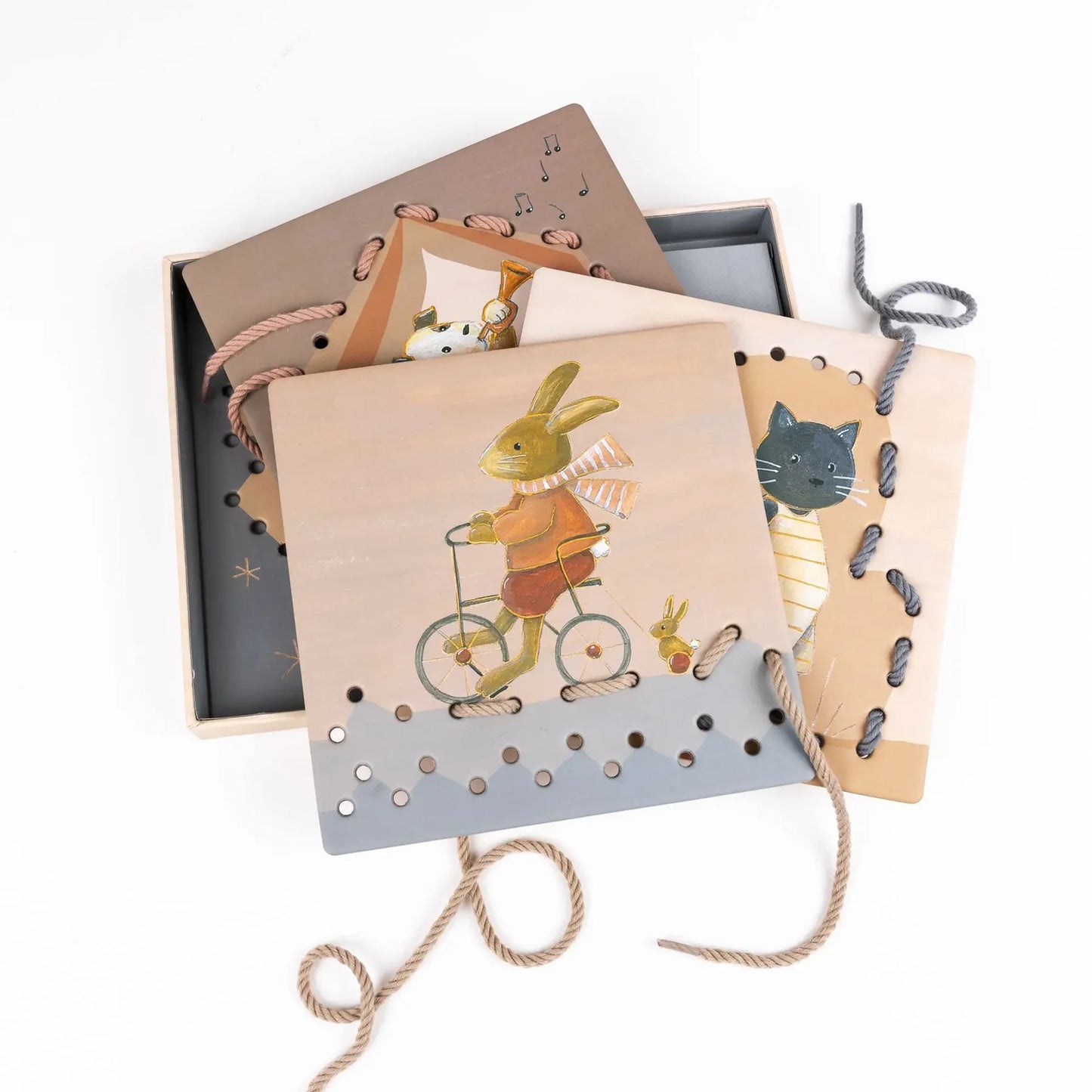 Cartes à lacer - Animaux
