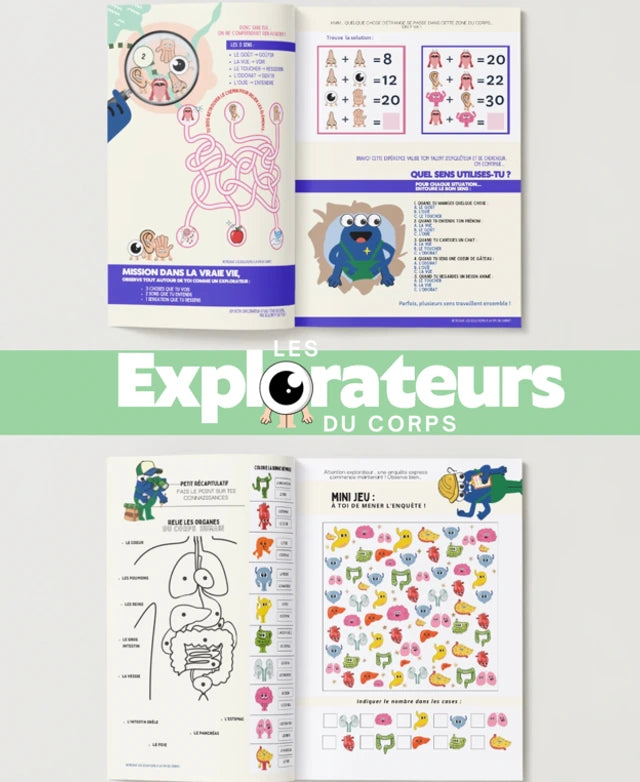 Carnet d'activité - Les explorateurs du corps / Mission corps humains