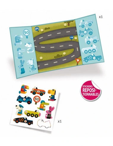 Gommettes et stickers - Les voitures