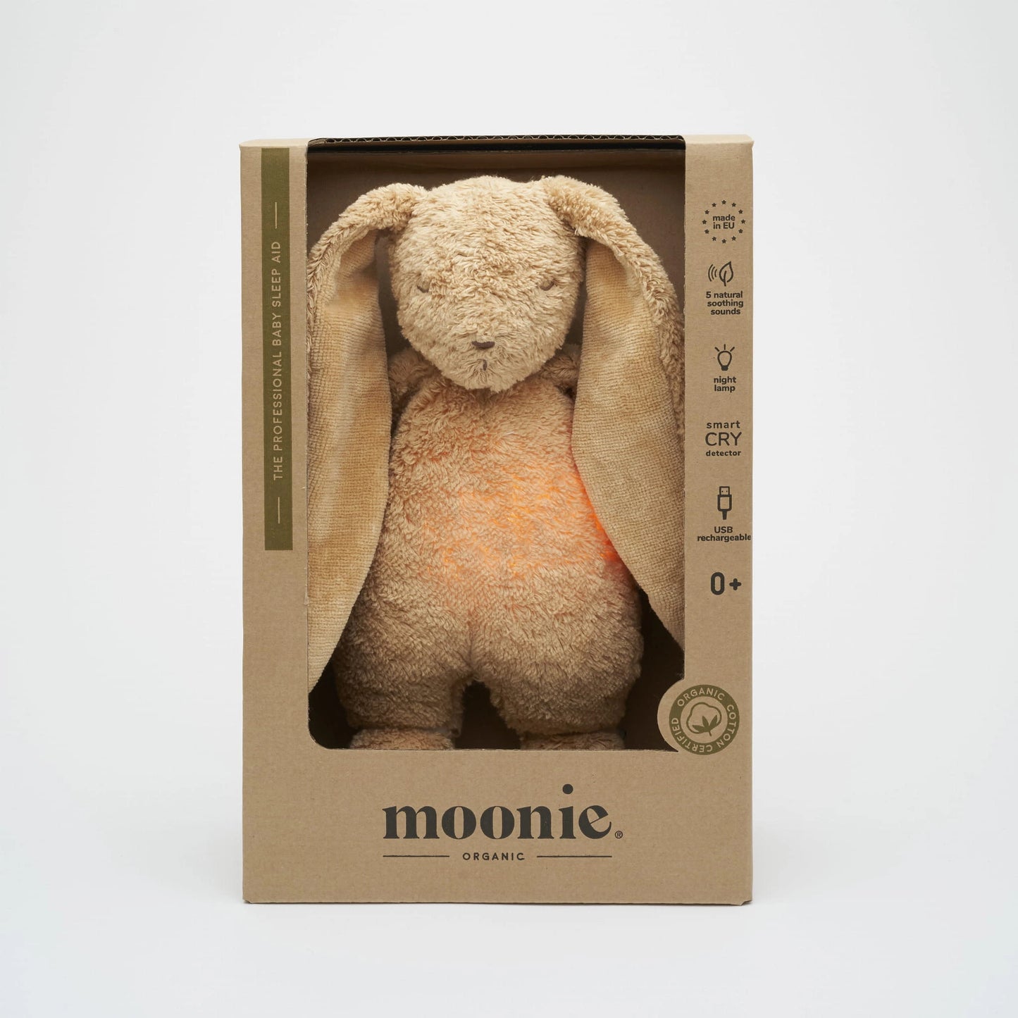 Peluche musicale Moonie - Lapin cappucino