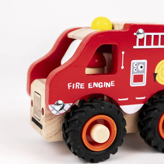 Camion pompiers en bois