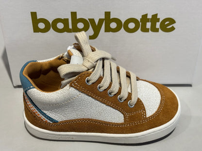 Basket Fernand - Blanc et camel