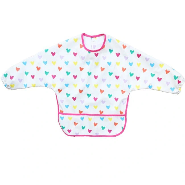 Bavoir tablier - Multicoeurs