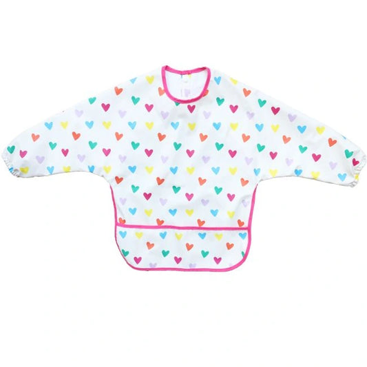 Bavoir tablier - Multicoeurs