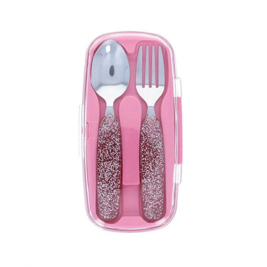 Set de couverts - Glitter rose