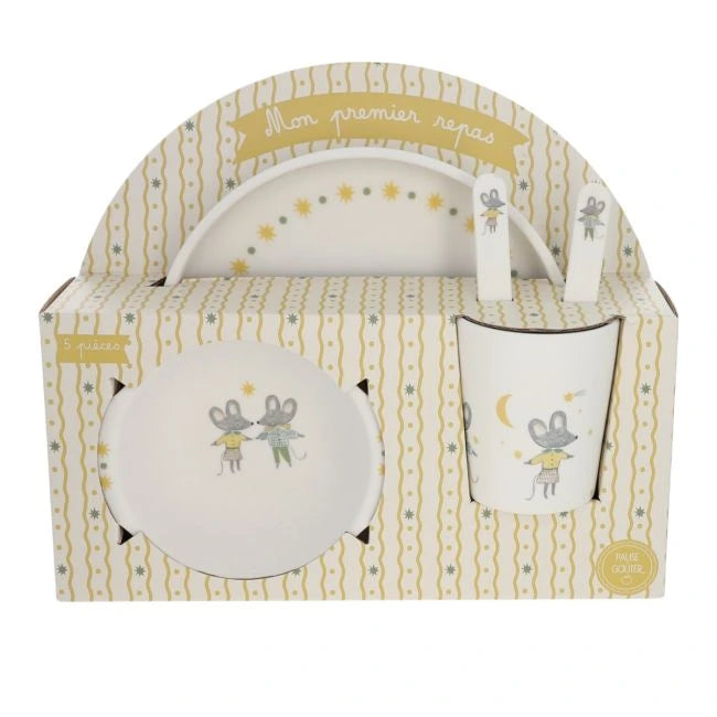 Coffret repas mélamine - Petites Souris