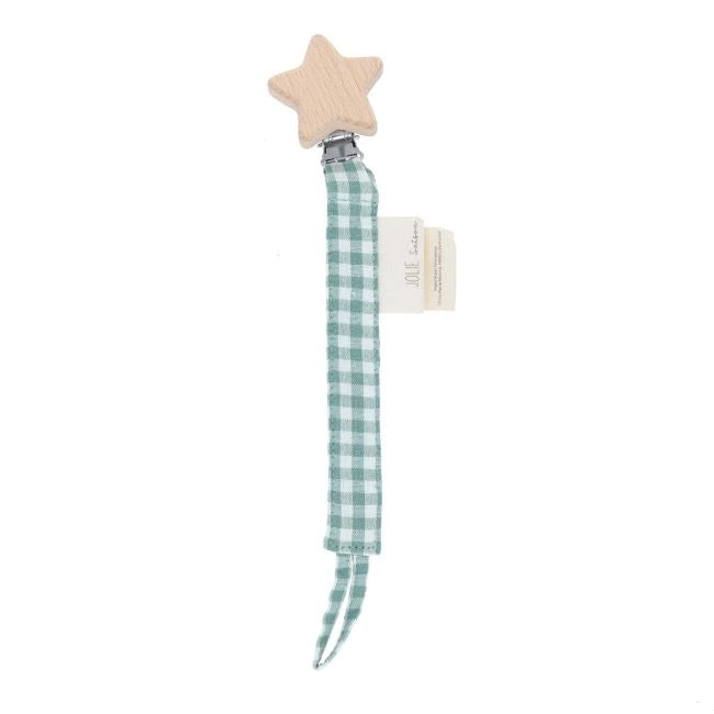Attache tétine - Vichy étoile petites souris
