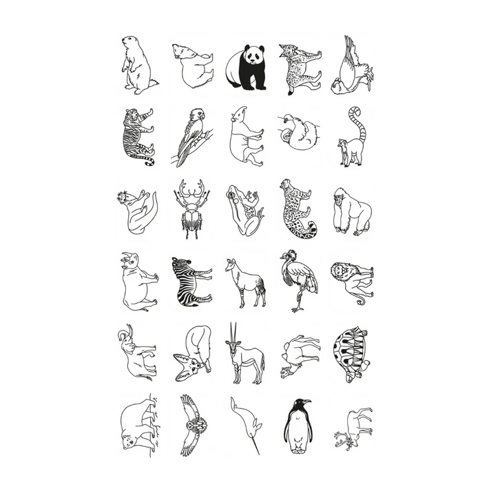 Kidydraw-mini - Animaux autours du monde