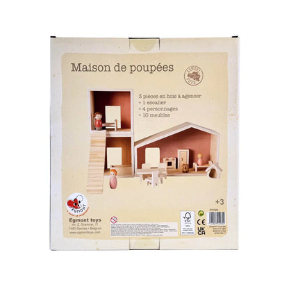 Maison de poupées en bois scandinave