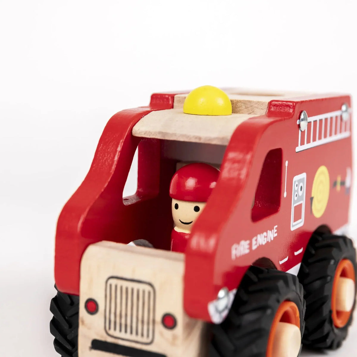 Camion pompiers en bois