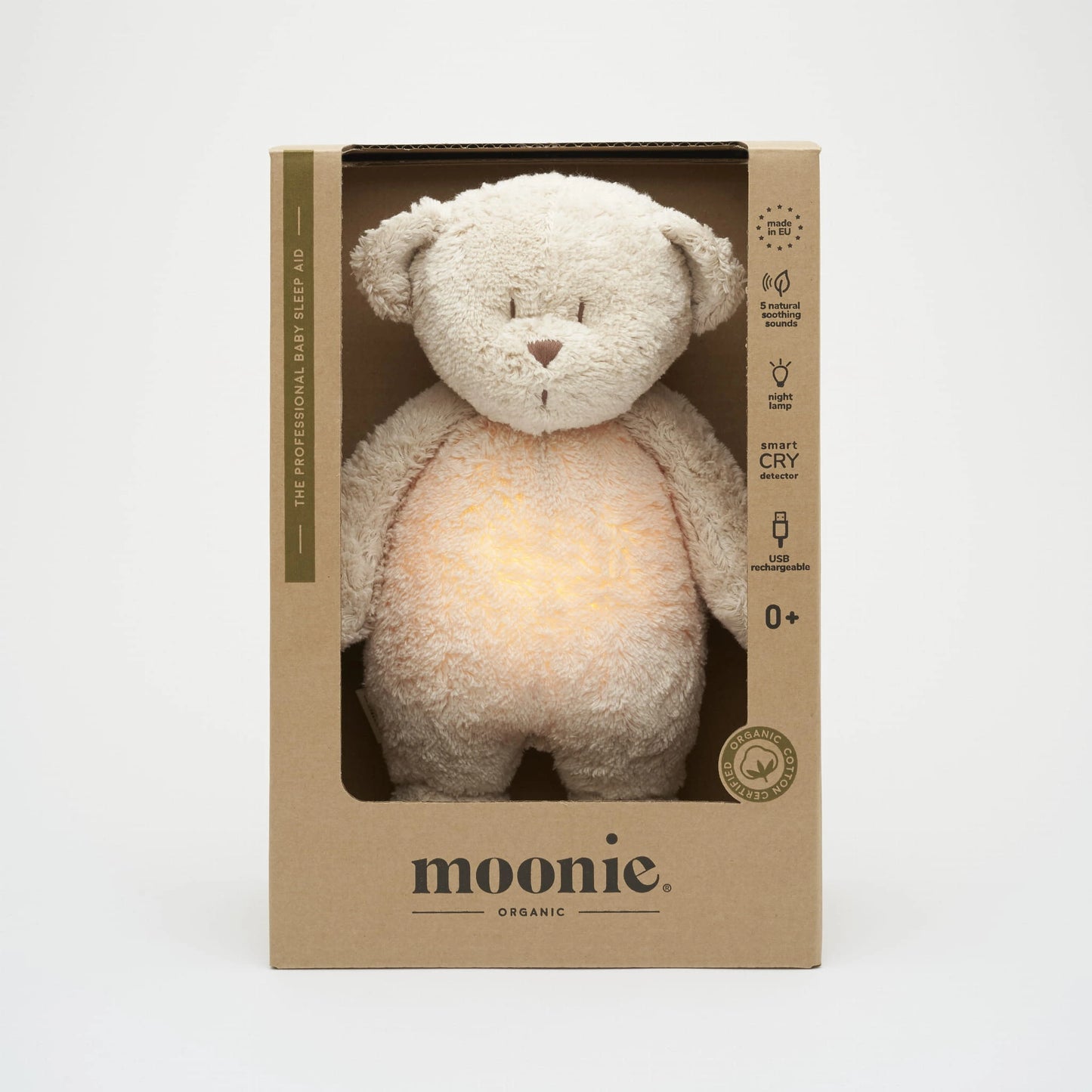 Peluche musicale Moonie - Ours sable