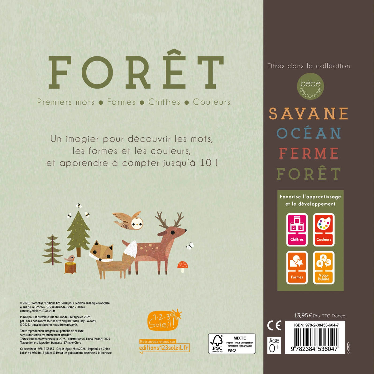 Livre bébé découvre - Forêt
