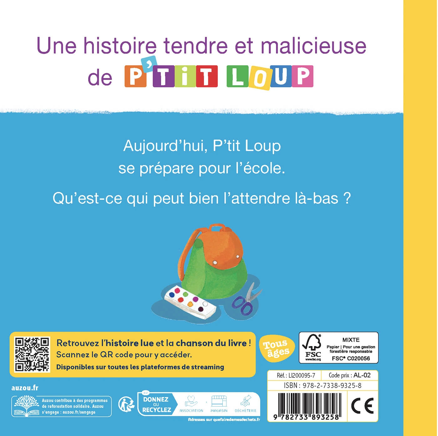 Livre - P’tit loup rentre à l’école