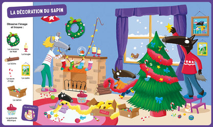Cherche et trouves des tout-petits - P'tit loup vive Noël !