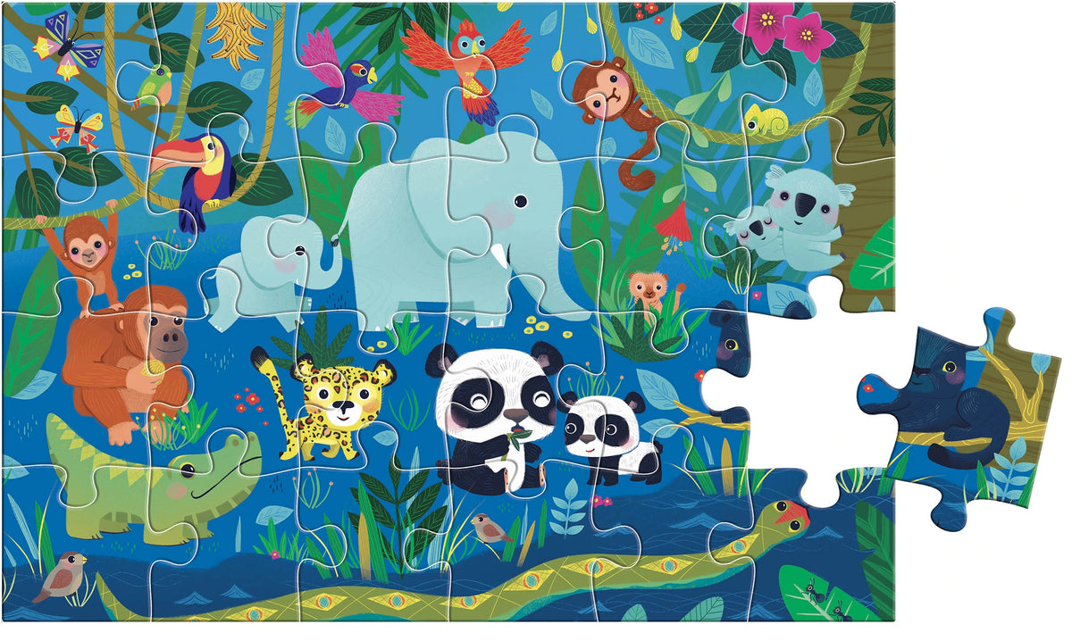 Puzzle cherche et trouve des tout-petits - Les animaux