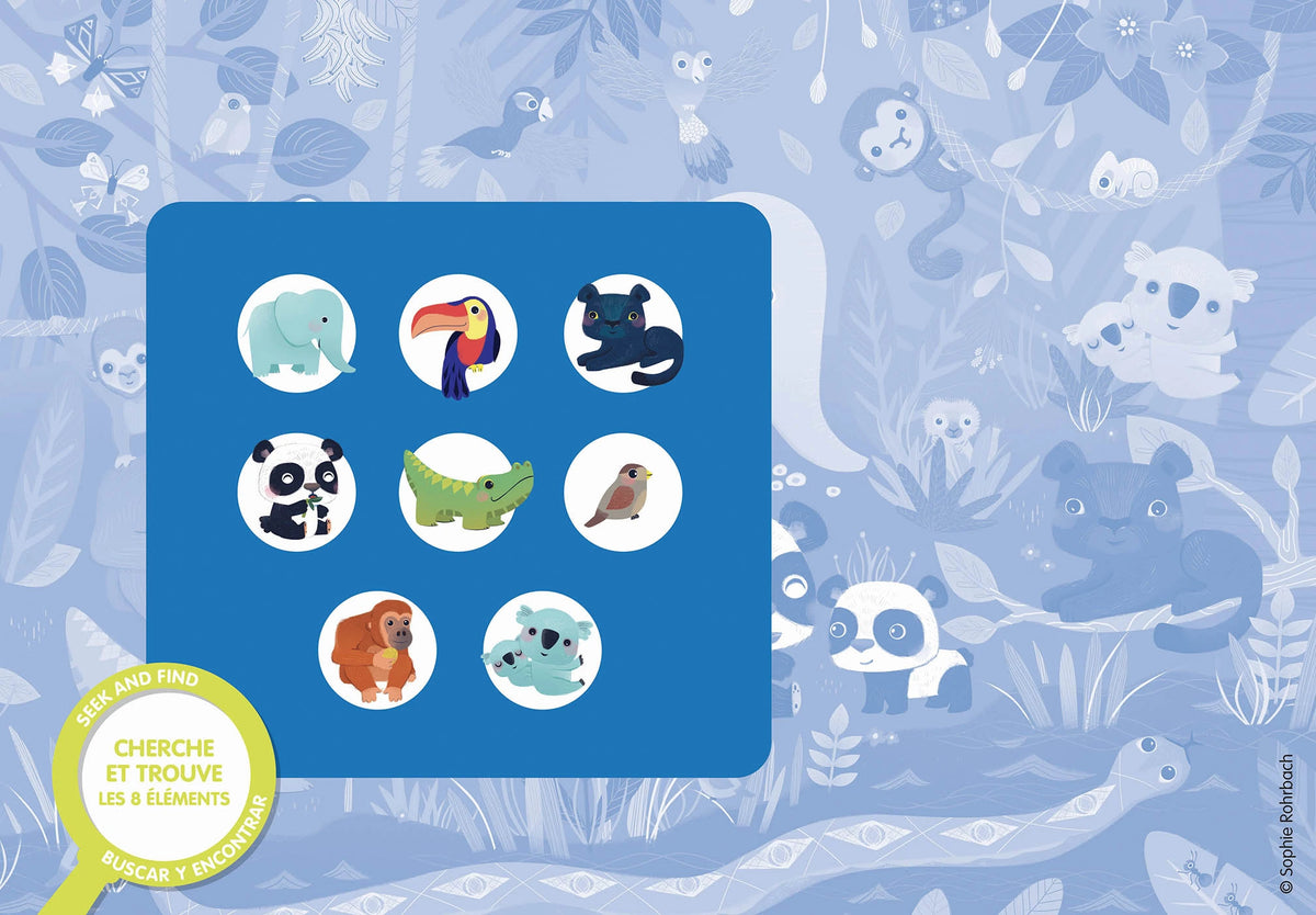 Puzzle cherche et trouve des tout-petits - Les animaux