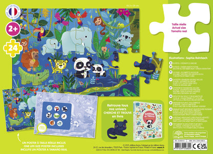Puzzle cherche et trouve des tout-petits - Les animaux