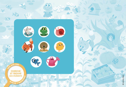 Puzzle cherche et trouve des tout-petits - Les couleurs