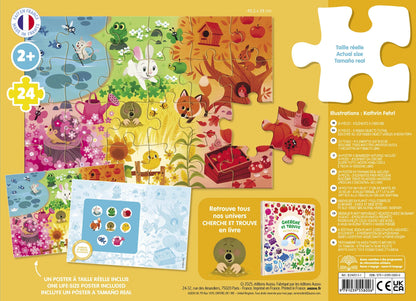 Puzzle cherche et trouve des tout-petits - Les couleurs