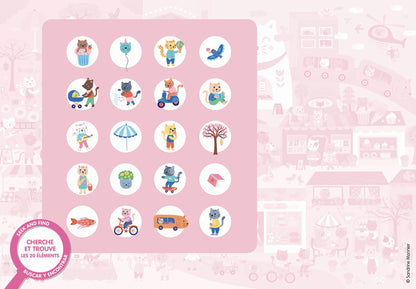 Puzzle cherche et trouve - Kawaii