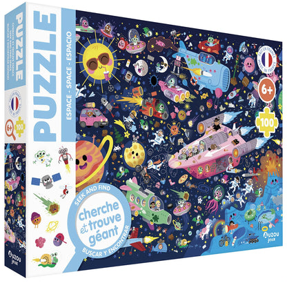 Puzzle cherche et trouve - Dans l'espace