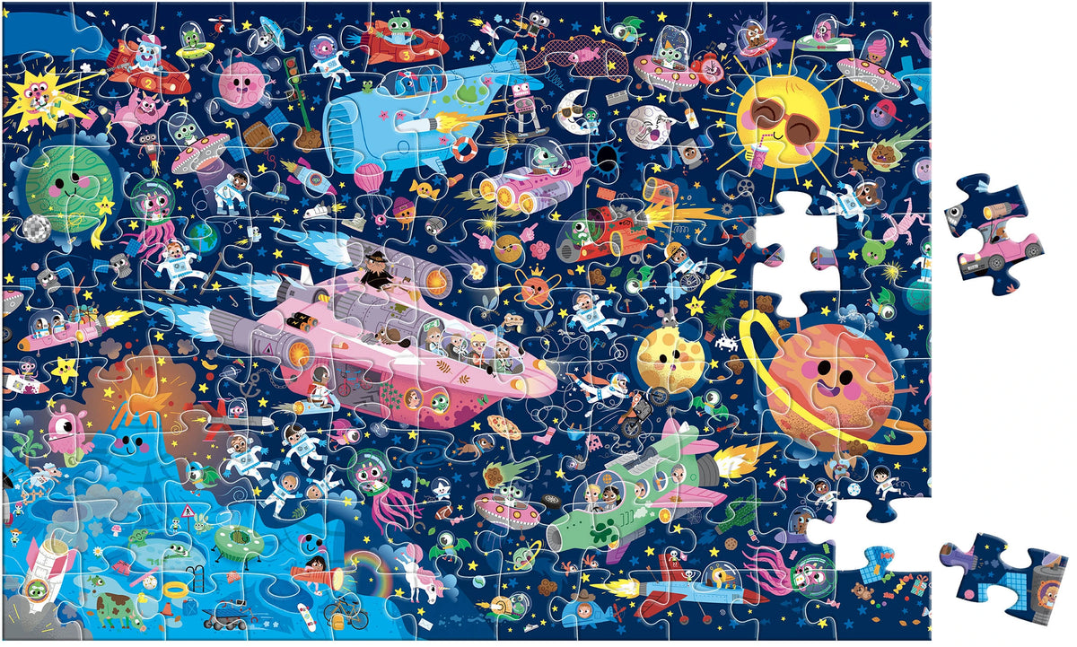 Puzzle cherche et trouve - Dans l'espace