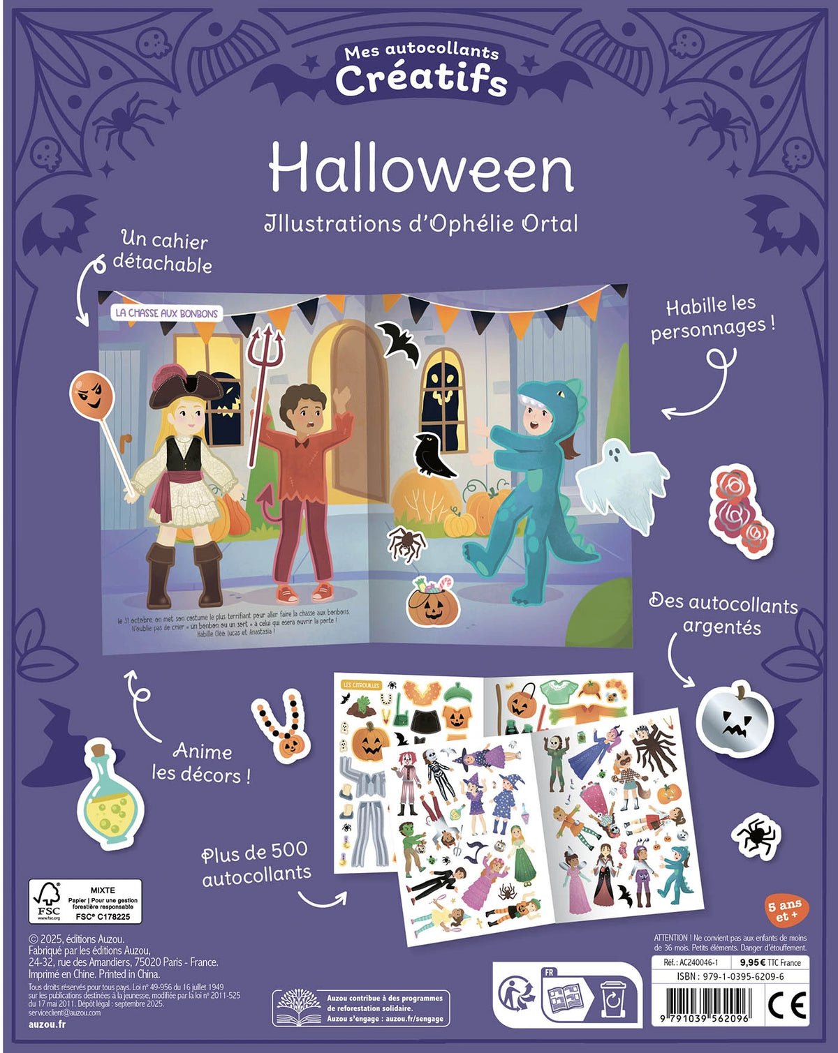 500 autocollants - Halloween