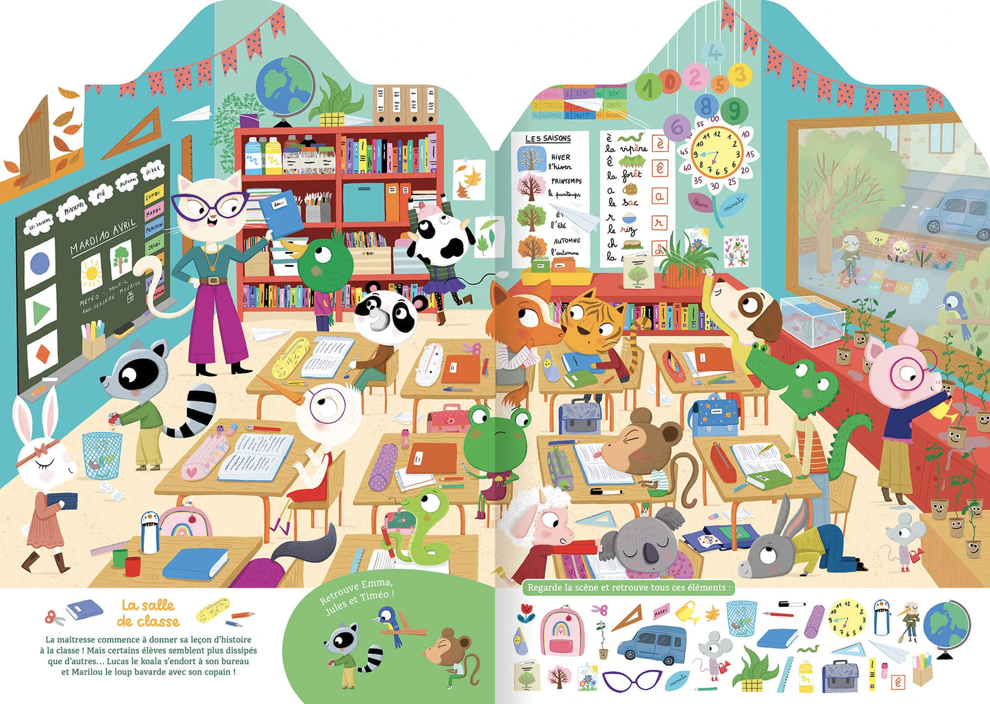 Livre cherche et trouve - La petite école