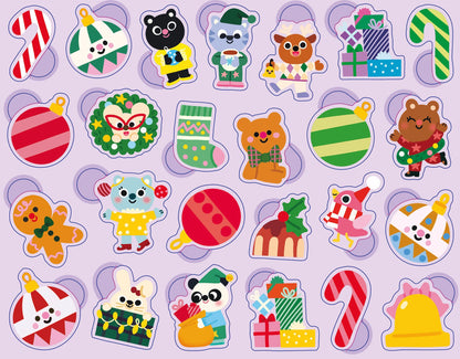 Boîte métal - 300 gommettes de Noël