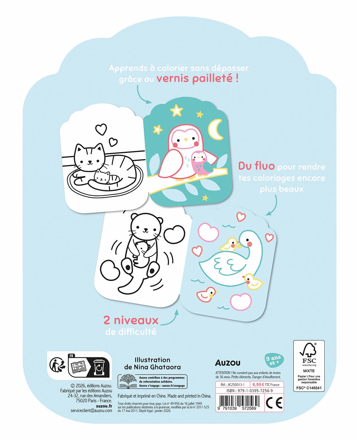 Je colorie sans dépasser - Les bébé animaux
