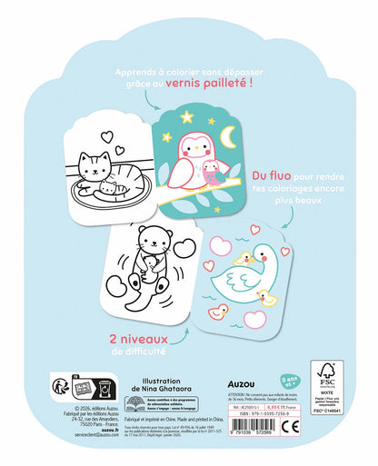 Je colorie sans dépasser - Les bébé animaux
