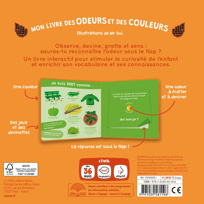 Mon livre des odeurs et des couleurs - L’automne