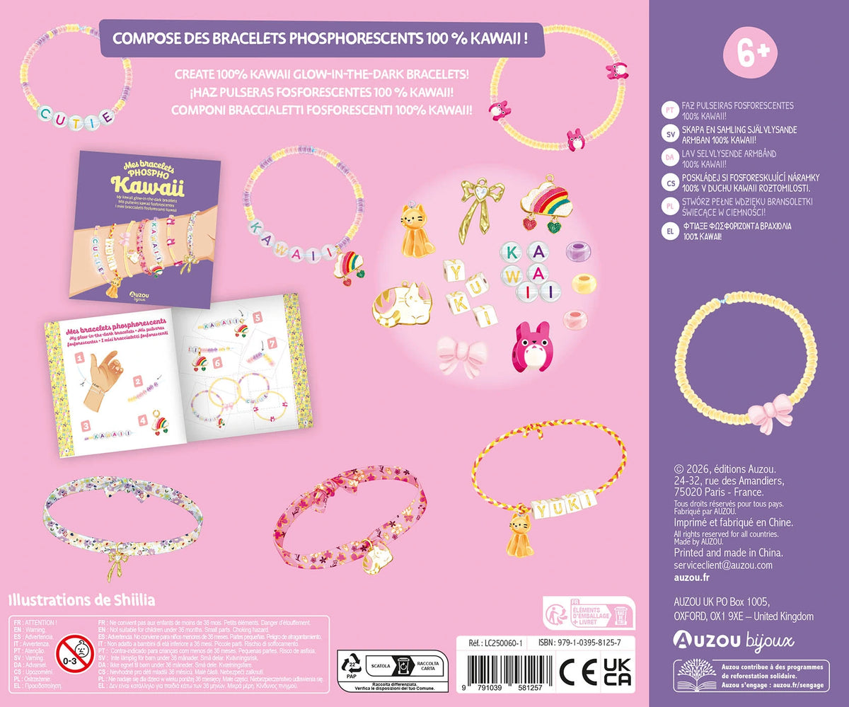 Ma boite à bijoux - Mes bracelets phospho kawaii