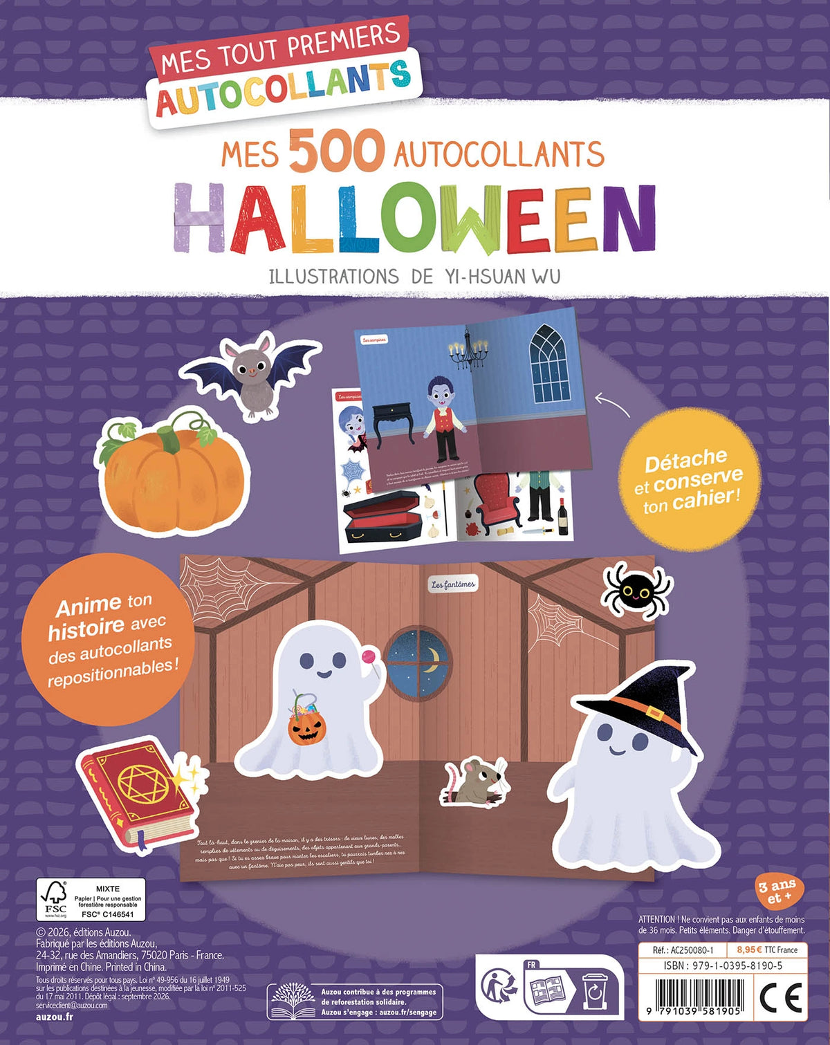 500 autocollants - Halloween