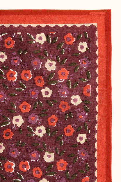 Petit foulard Dupitta - Lison cabernet