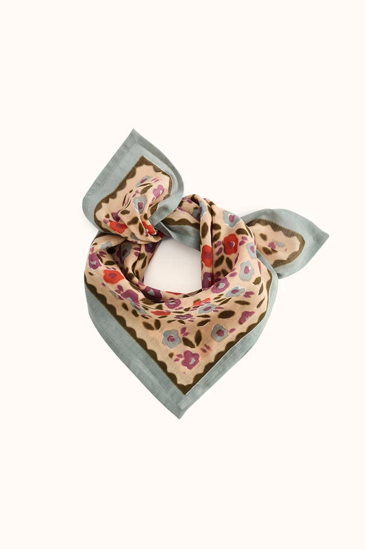 Petit foulard Dupitta - Lison macadamia