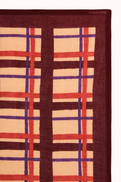 Petit foulard Dupitta - Tartan fossil