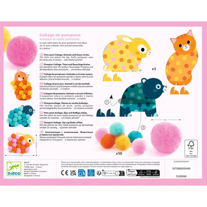 Coffret d'activité - Pompoms animaux